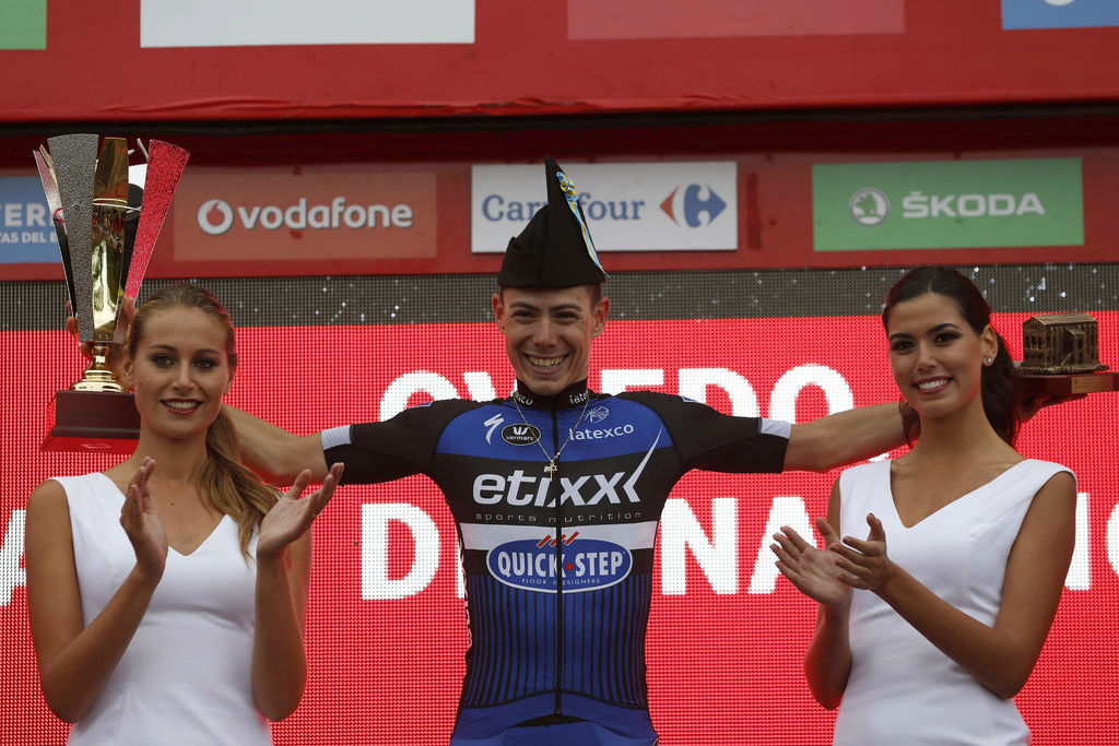 David de la Cruz ganó la novena etapa y se trepó al liderato de la carrera. (EFE)