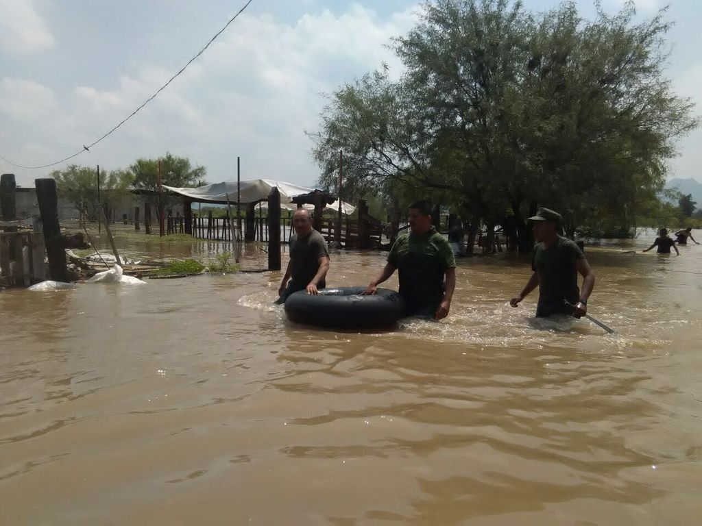 Las zonas inundadas son los establos y algunas calles de La Loma, Villa Juárez (las casas que se ubican sobre terreno federal de Conagua) y los establos de Los Ángeles. (EL SIGLO DE TORREÓN)