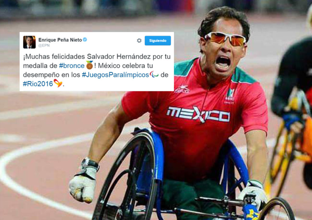 El presidente felicitó al medallista mexicano a través de su cuenta de Twitter. (ESPECIAL)