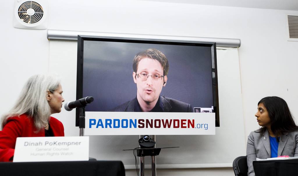 Su versión. Ayer Edward Snowden realizó una videoconferencia desde Moscú.