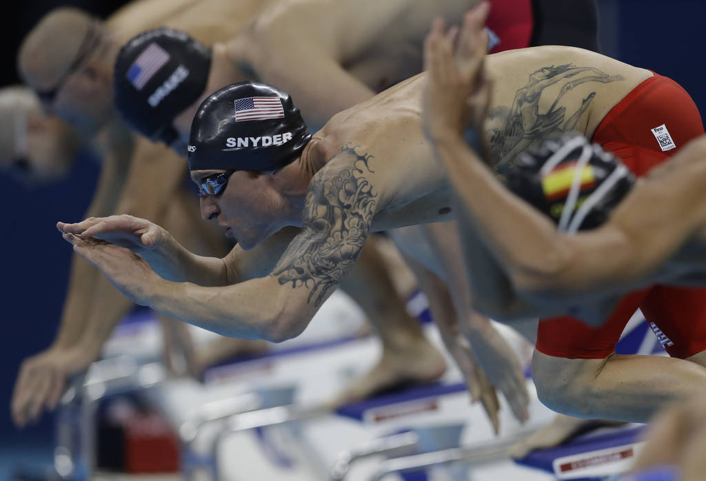 El nadador estadounidense Bradley Snyder ha tenido una destacada actuación en los Juegos Paralímpicos. (AP)
