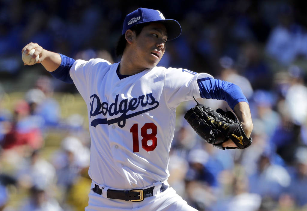 Kenta Maeda sufrió la derrota por los Dodgers. (AP)