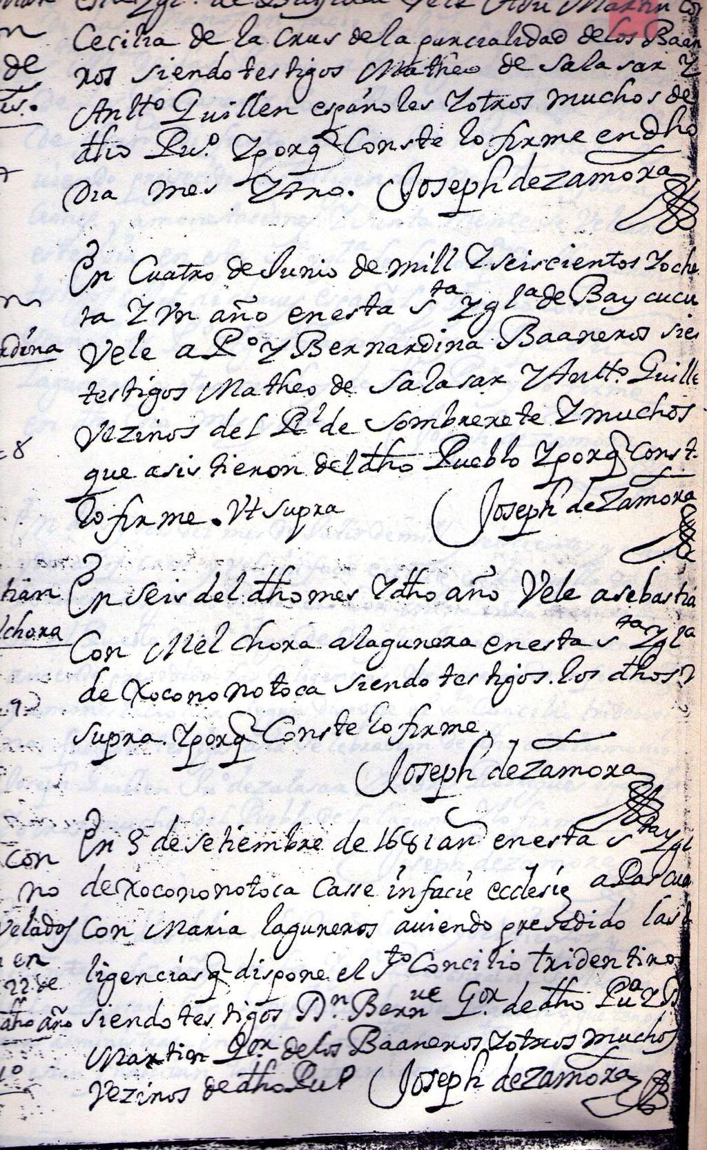 Últimos registros parroquiales de San Pedro. Bautismos realizados en “El Bay- cucu y Xononotoca”. 1681.