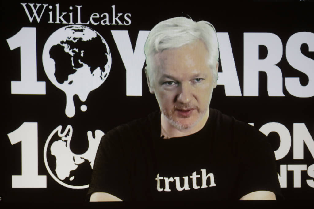 Assange está refugiado en el edificio de la legación ecuatoriana enLondres.