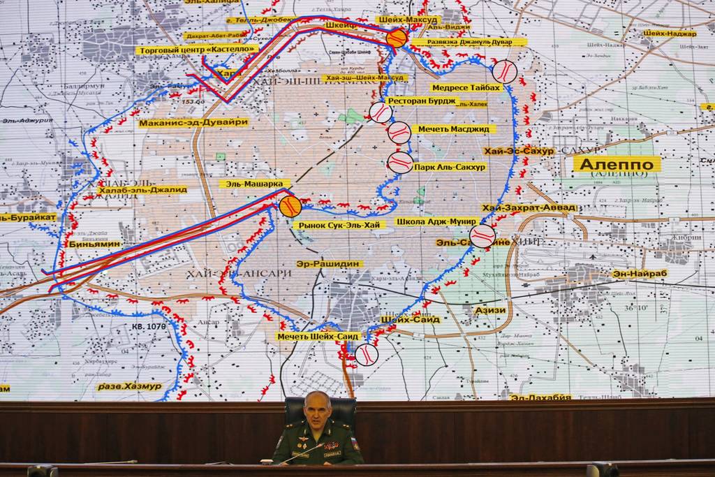 Operación. El general ruso Sergei Rudskoi anunció que la tregua humanitaria en la ciudad siria de Alepo durará 11 horas. 