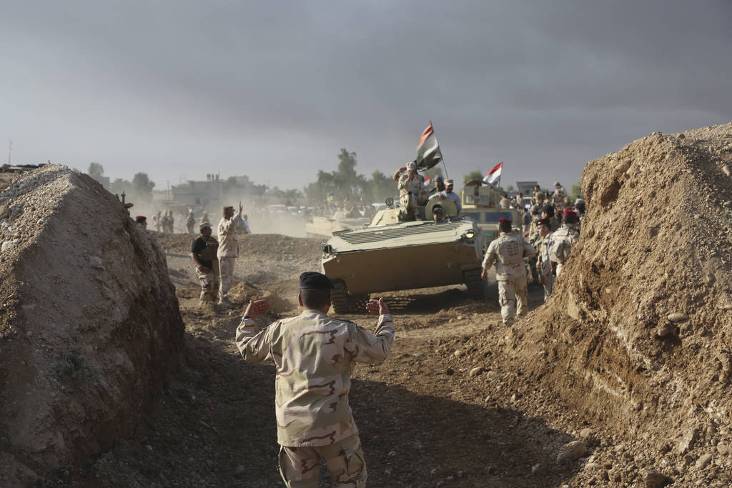 Batalla. Una unidad de fuerzas especiales iraquíes avanzó hacia la población de Bartella. 