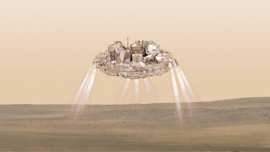 La nave tenía como objetivo probarse para el aterrizaje. (AP)
