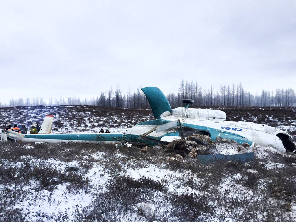 Accidente. Un helicóptero que transportaba trabajadores petroleros se estrelló en Rusia y 19 personas murieron.
