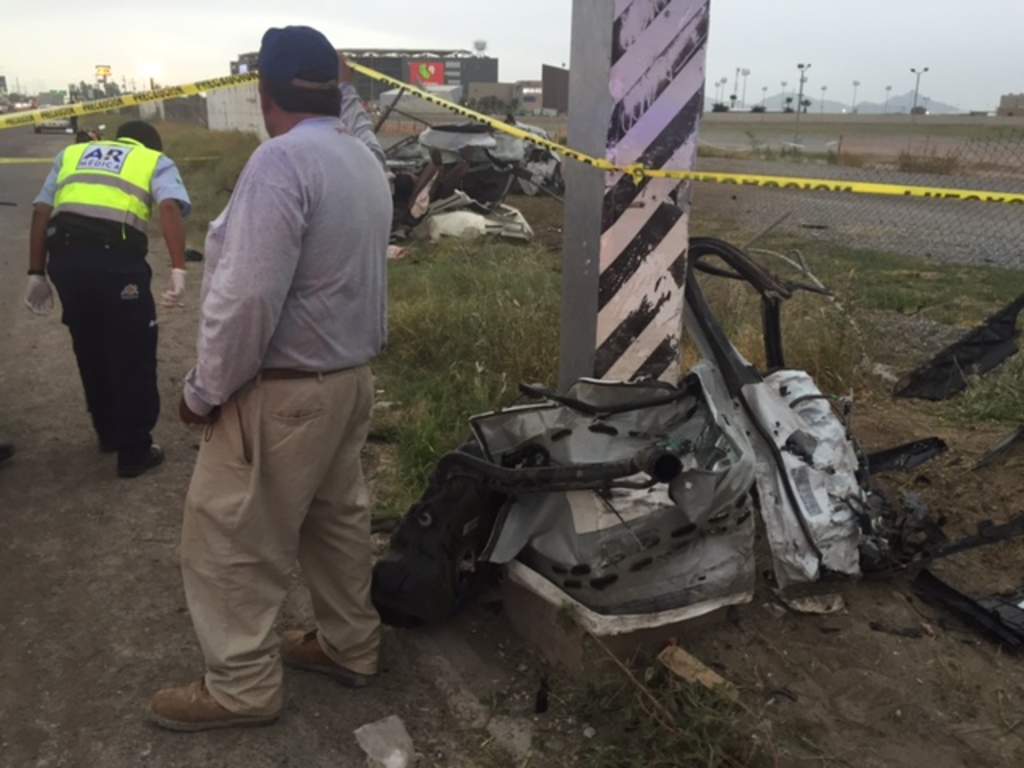 El fatal percance se registró alrededor de las 18:30 horas en la autopista Torreón-San Pedro. (EL SIGLO DE TORREÓN) 
