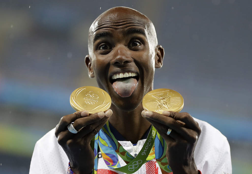 Mo Farah ganó el oro en los 5 y 10 mil metros en los Juegos Olímpicos de Río de Janeiro. (Archivo)
