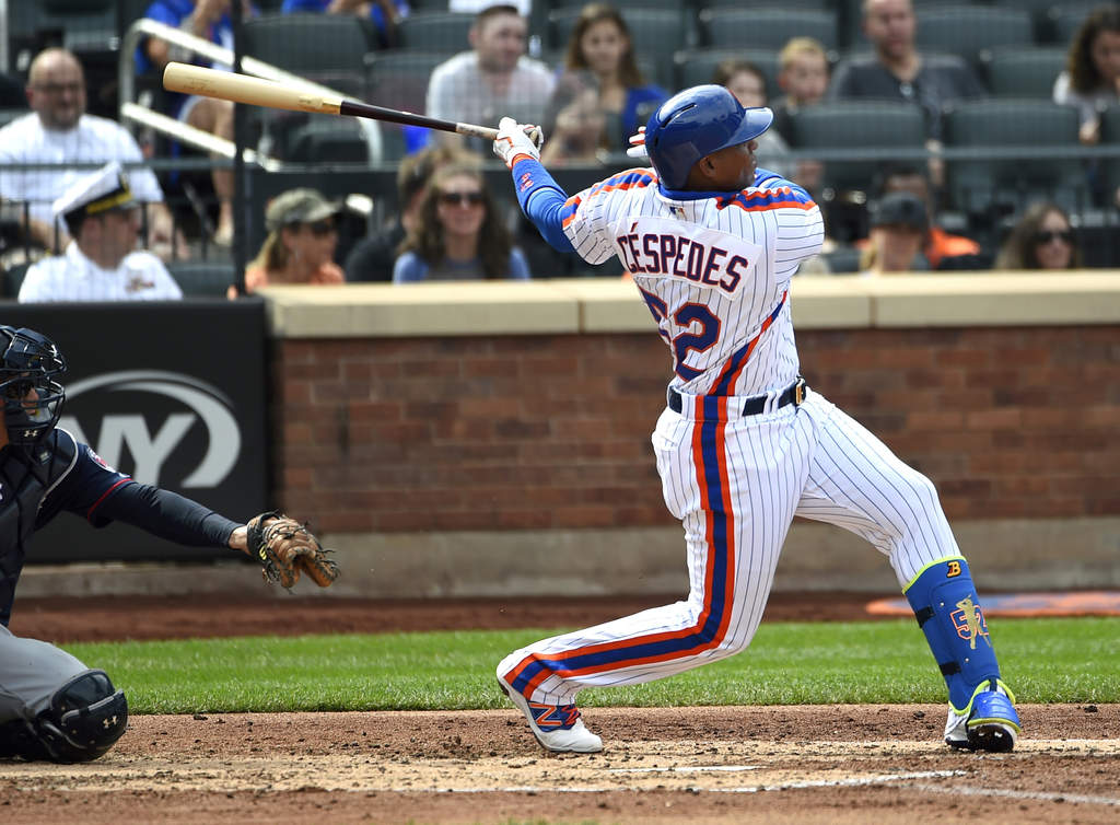 Yoenis Céspedes conectó 31 jonrones con los Mets en esta temporada. (Archivo)