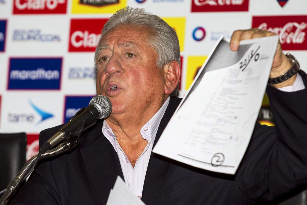 Luis Chiriboga, expresidente de la Federación Ecuatoriana de Futbol. (Archivo)
