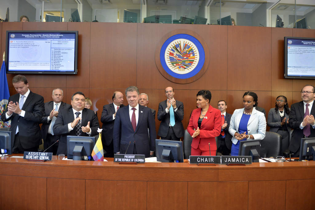 La OEA apoyó al nuevo acuerdo de paz de Colombia. (EFE) 