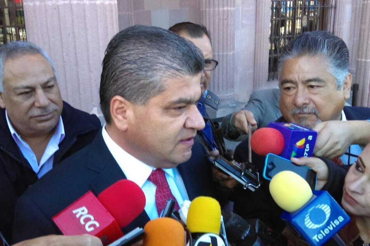 Hace polémica. El alcalde de Torreón, Miguel Riquelme acudió al informe de Gobierno de Rubén Moreira. (EL SIGLO DE TORREÓN)