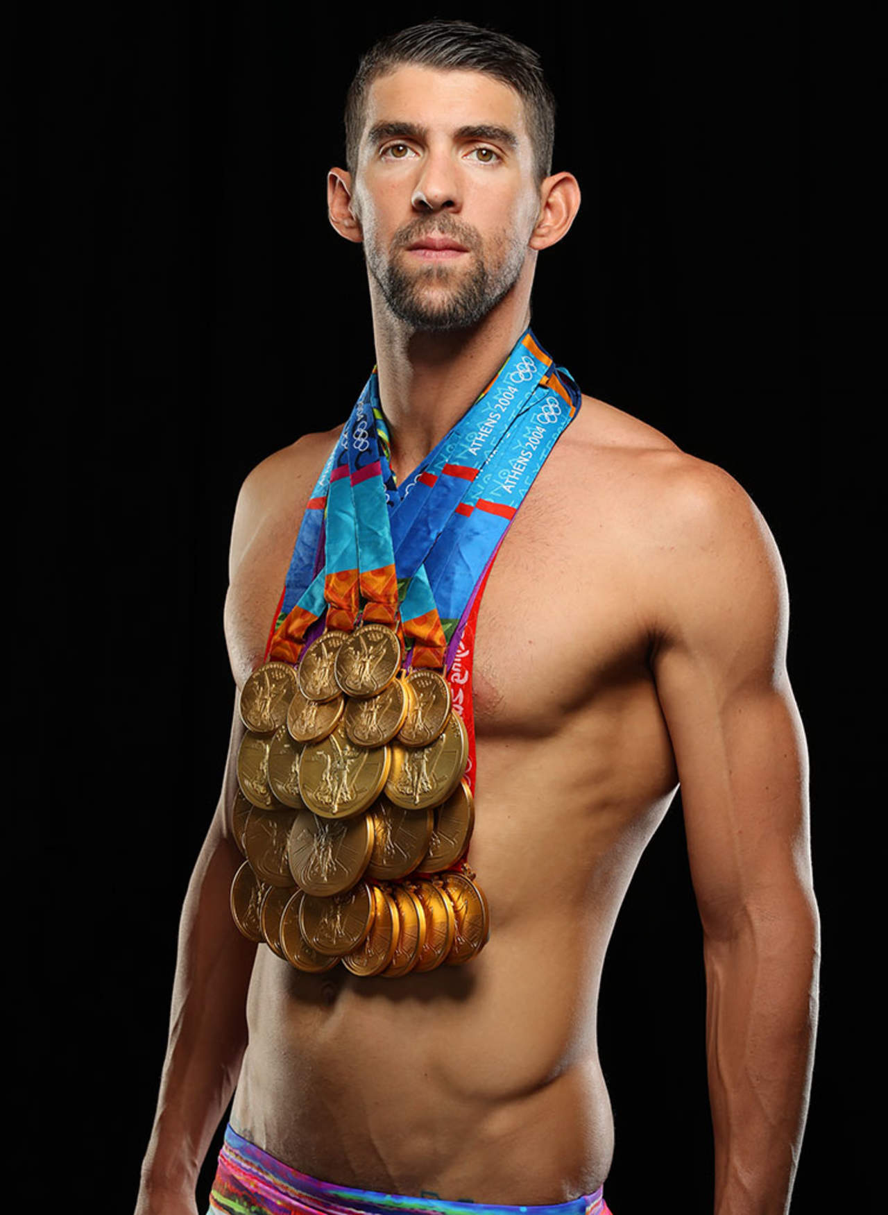 Phelps posa con todas sus medallas olímpicas El Siglo de Torreón