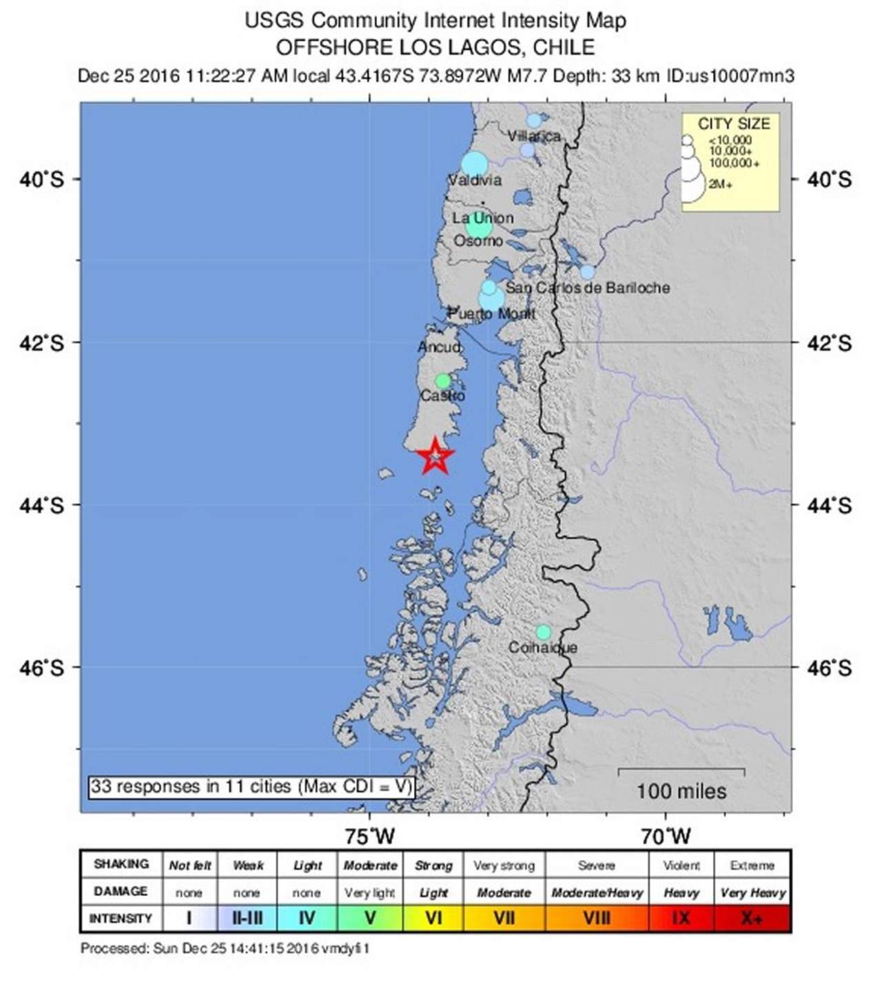 La entidad indicó que se redujo de “alarma de tsunami” a “estado de precaución” la situación en la Región de Los Lagos, distante mil kilómetros al sur de Santiago. (EFE)