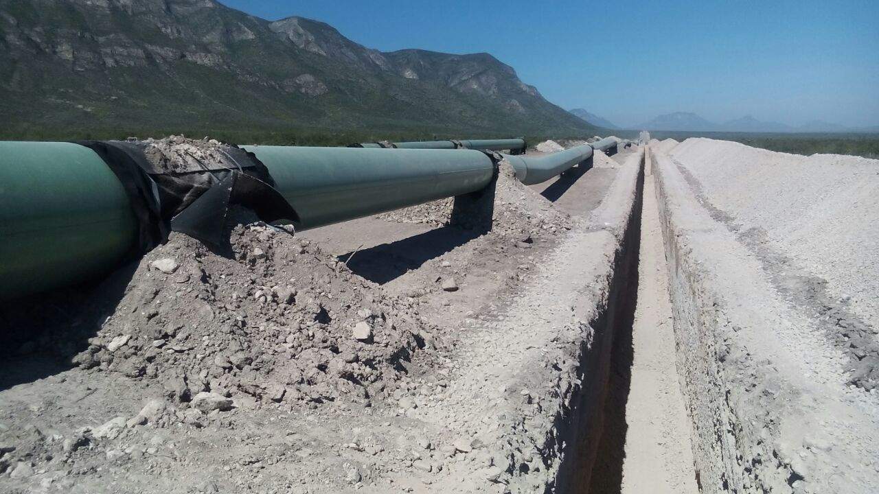 La obra del gasoducto El Encino-La Laguna forma parte del Programa Nacional de Infraestructura 2014-2018 del gobierno federal. (ESPECIAL)