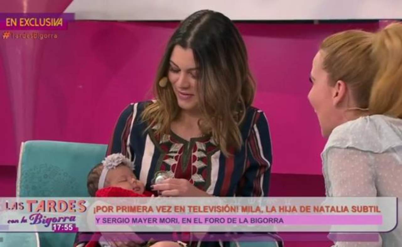 La modelo Natália Subtil, la presentó en el programa de Tv Azteca “Las tardes con la Bigorra”.