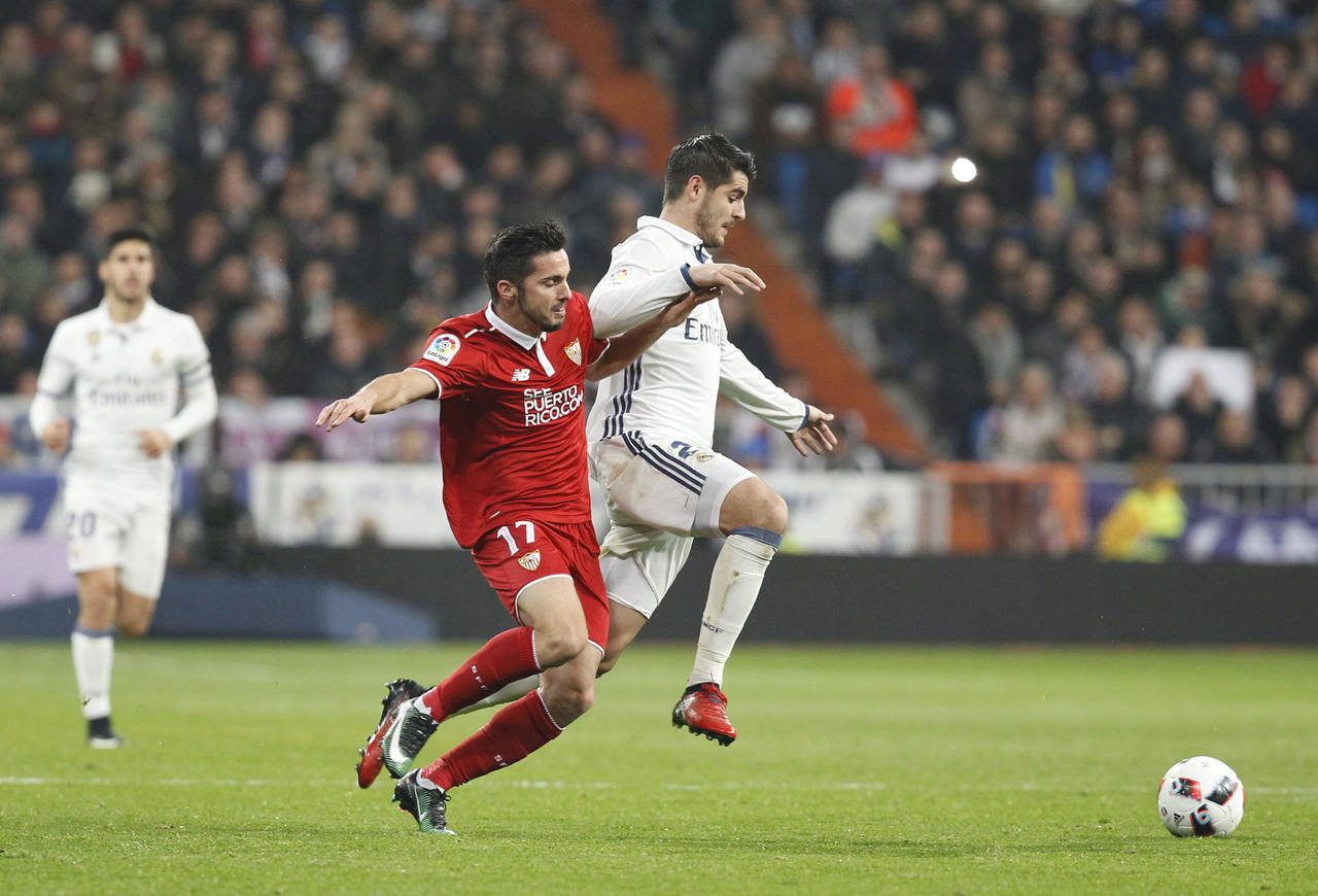 Real Madrid derrotó 3-0 al Sevilla en el partido de ida celebrado en el Santiago Bernabéu. (EFE)