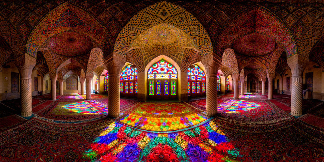 Nasir Al-Mulk, mezquita de la ciudad de Shiraz