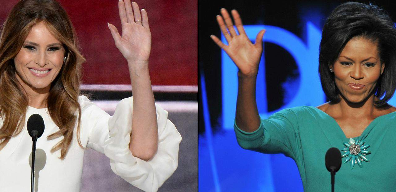 Michelle y Melania: dos contrastantes íconos de moda