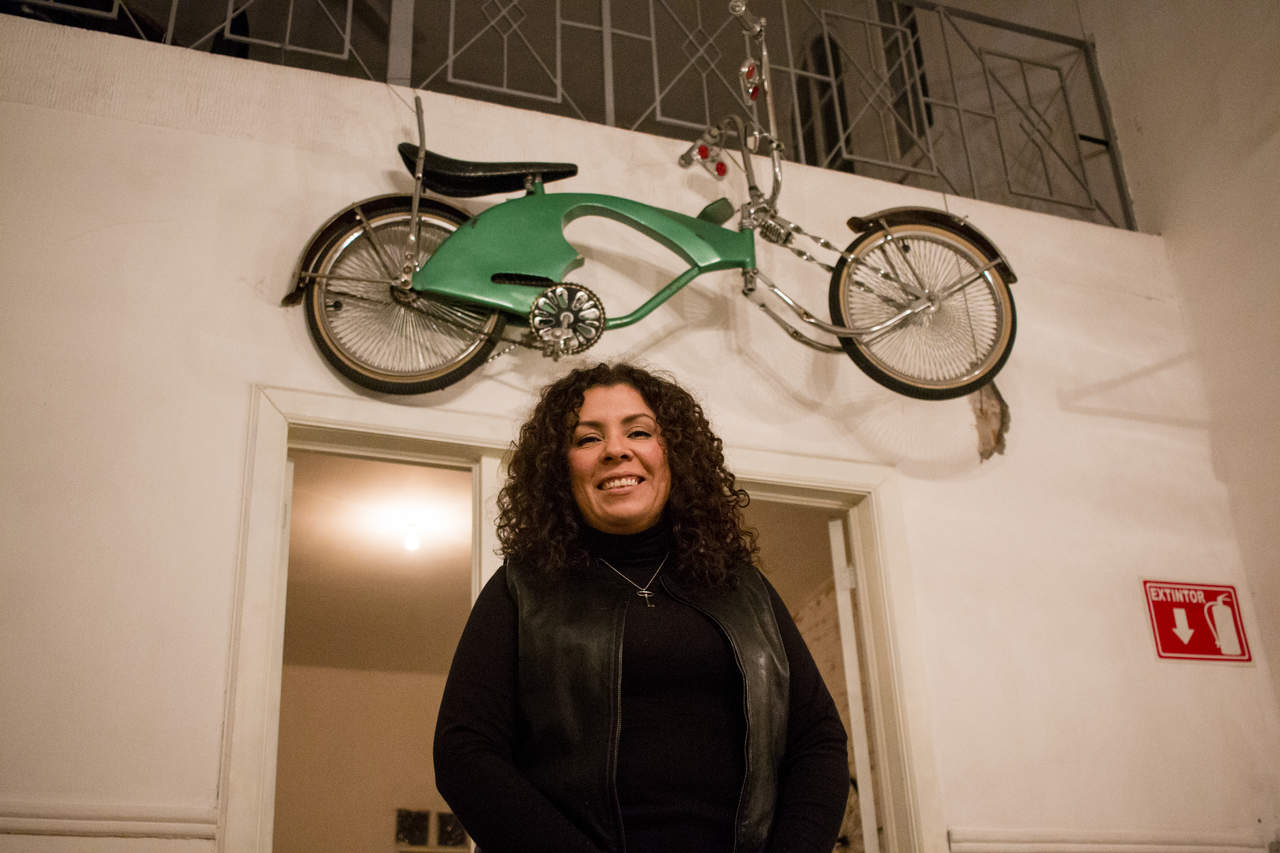 Laura es una de las fundadoras del colectivo ciclista Bicionarias Laguna. (FOTOGRAFÍAS: MICHEL MORÁN)