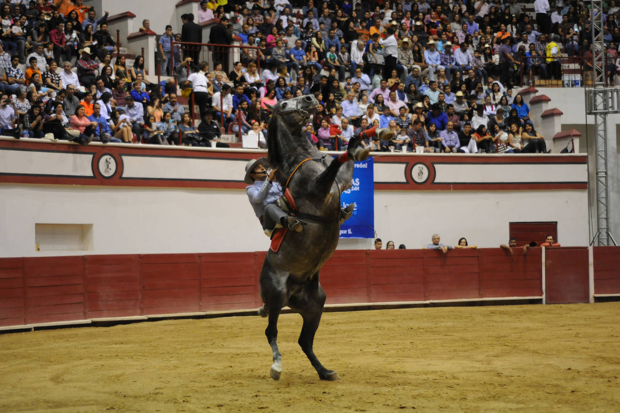 Los caballos de raza azteca y española educados a la alta escuela son todo un espectáculo. (Archivo)