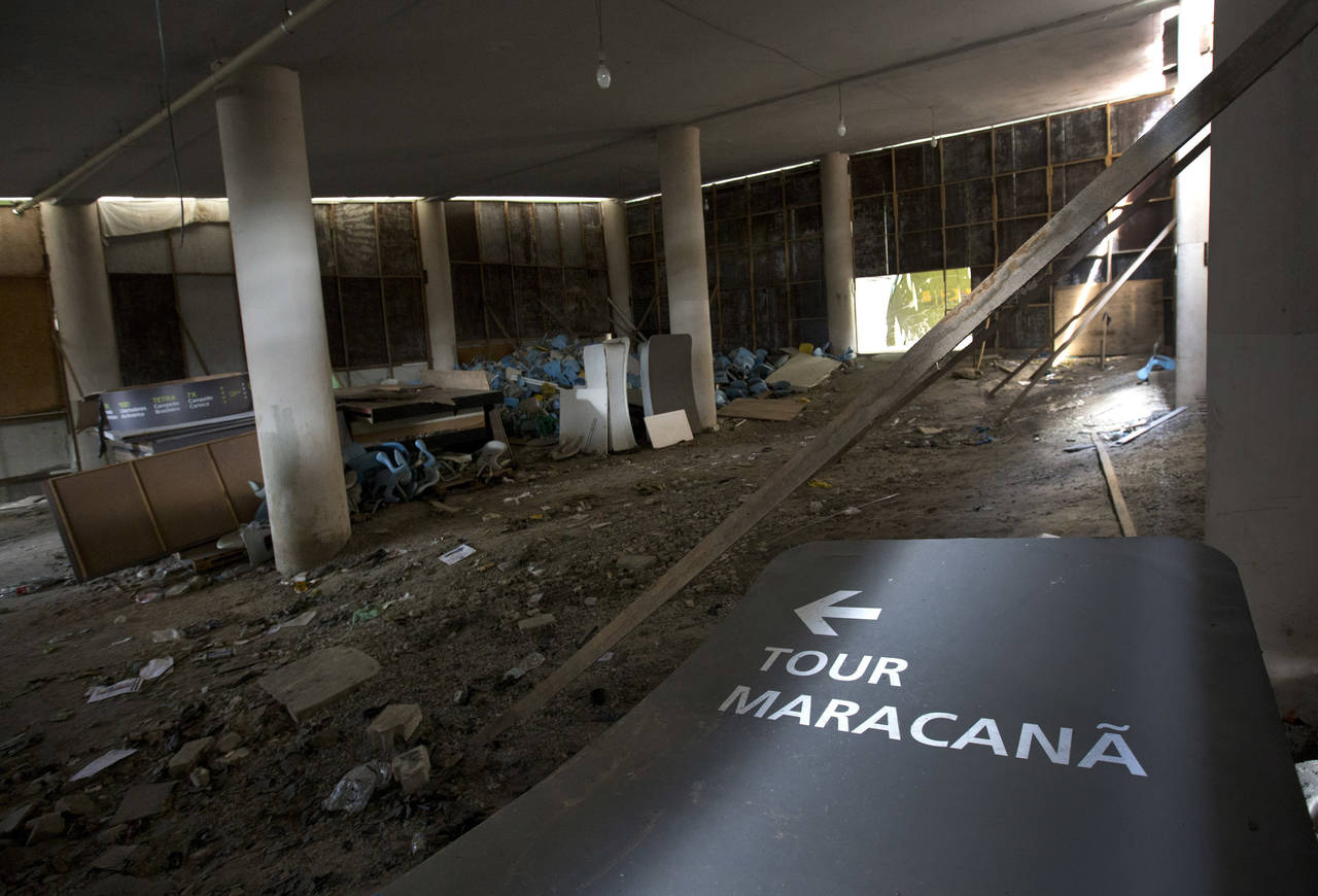 Gran parte de los carteles y señalamientos se han perdido en Río.  (Fotografías de AP)