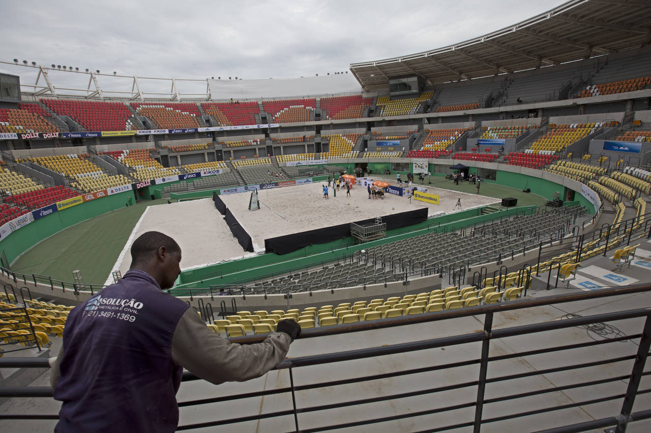 El Centro Olímpico de Tenis, en la Villa Olímpica de Río.  (Fotografías de AP)
