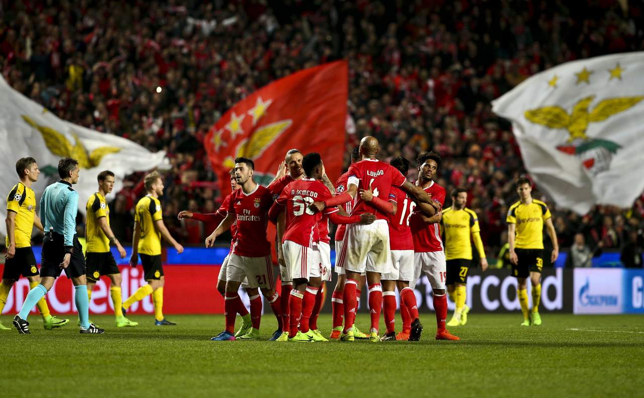 Benfica disparó solo una vez a portería, pero fue suficiente para derrotar al Borussia Dortmund en el partido de ida de los octavos de final de la Champions. (EFE)