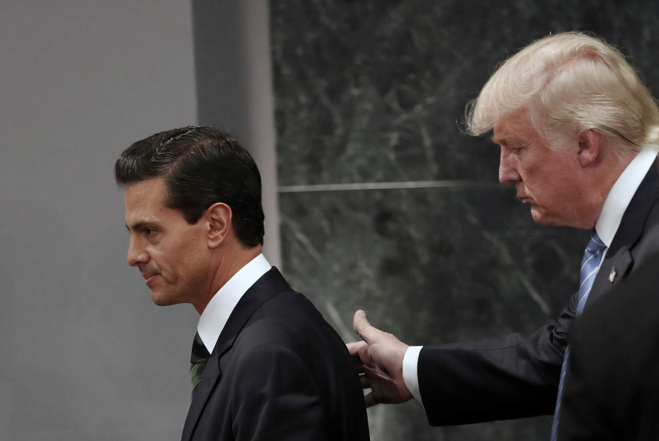 ‘Bueno’. Trump dijo ayer que el presidente de México, Enrique Peña Nieto es ‘una muy buena persona’.