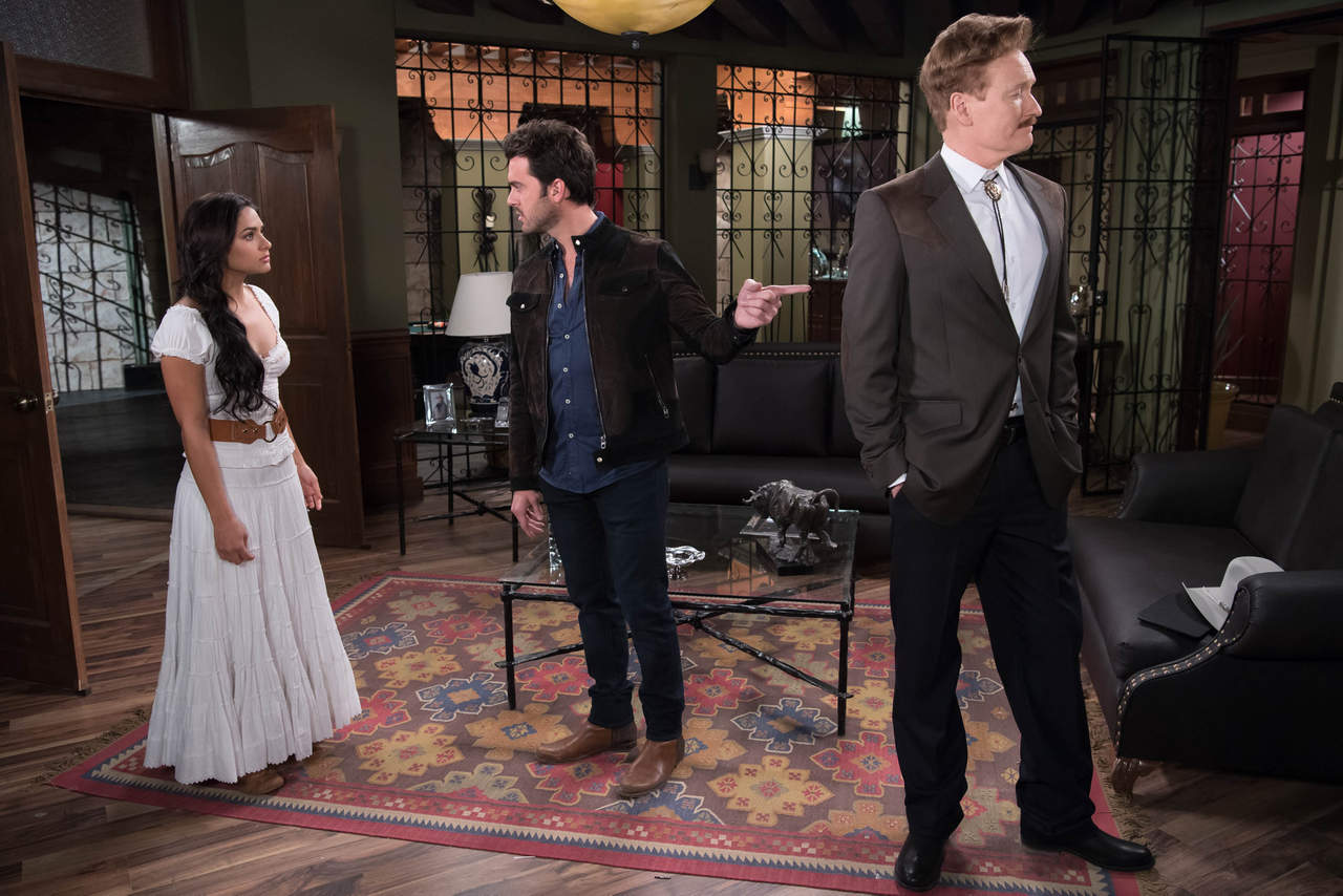 Capítulos. El conductor Conan O’Brien tuvo una participación
especial en la telenovela de Televisa; se transmitirá en abril.
