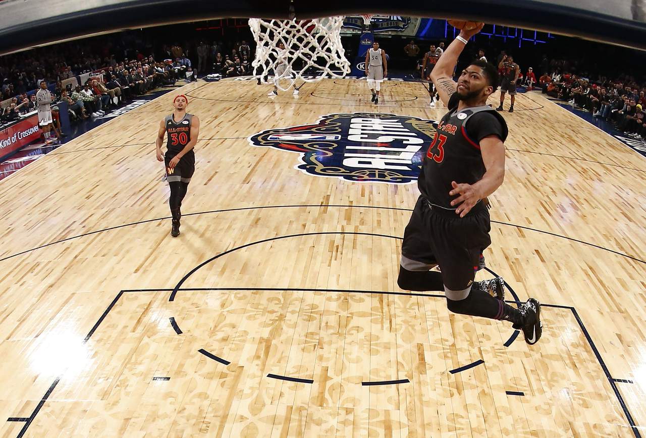Anthony Davis anotó 52 puntos, un récord para el Juego de Estrellas de la NBA. (EFE)