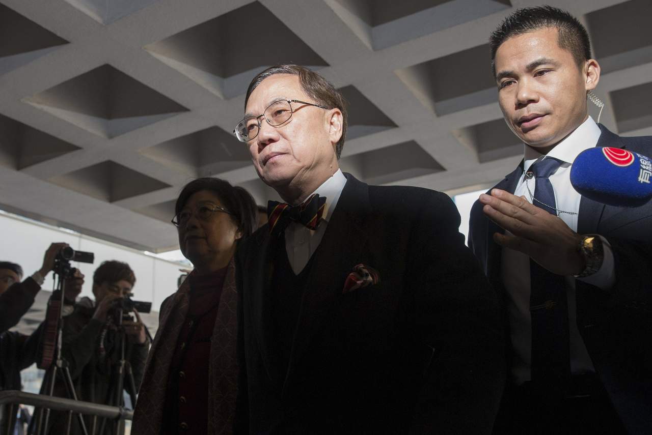 Tsang, de 72 años, fue declarado culpable la semana pasada de un cargo de conducta ilegal en el puesto e inocente de un segundo cargo. (EFE)