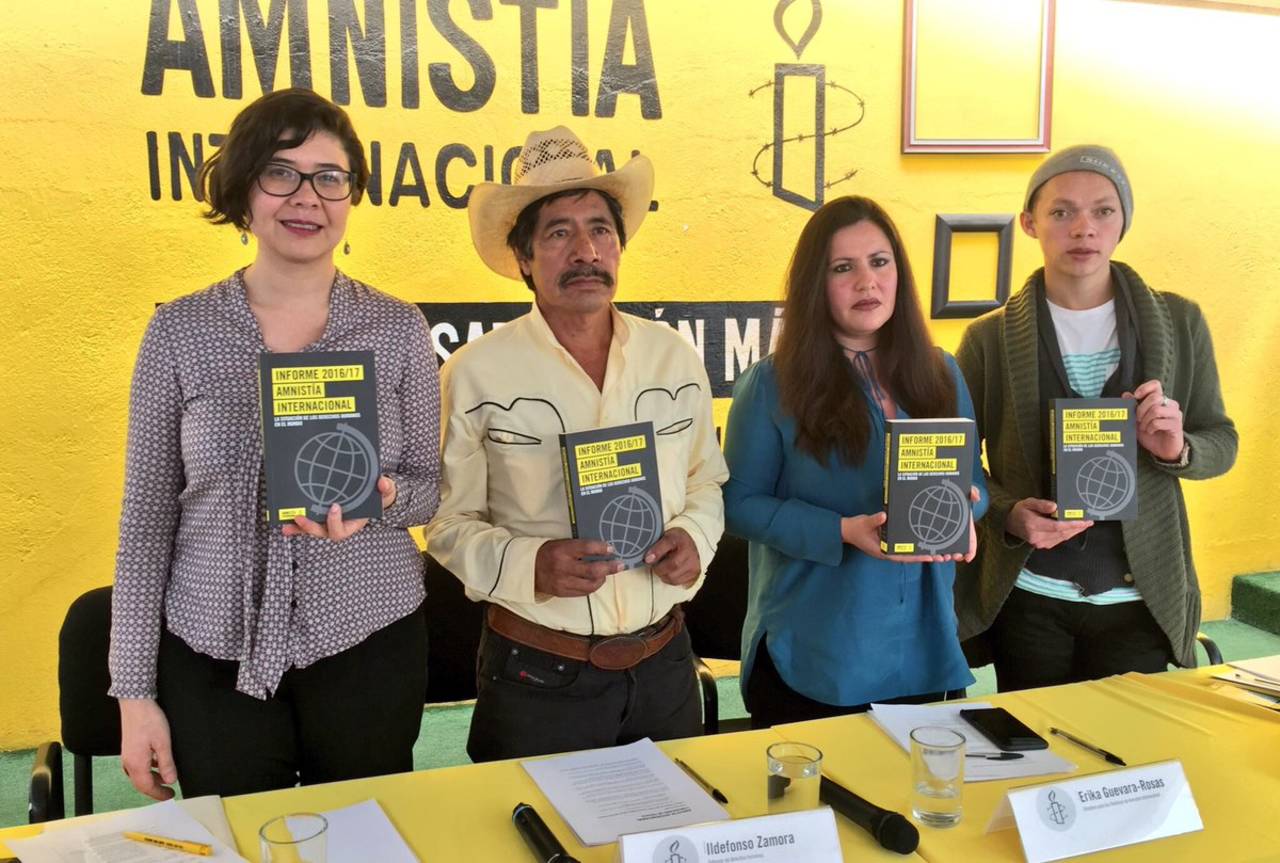 Alertan. Amnistía Internacional en su sección México, presentó el Informe Anual 2016/2017.