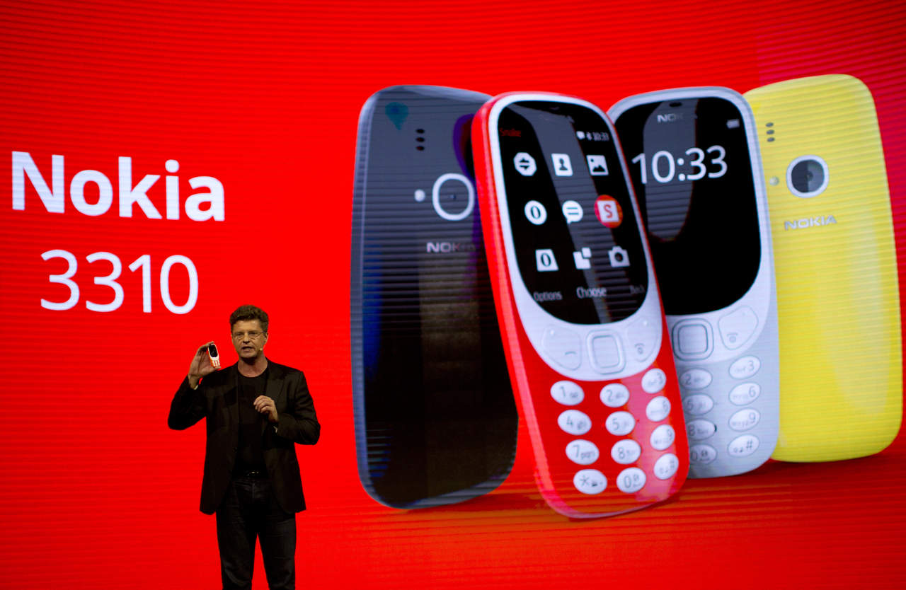 Ya fue presentada la reedición del Nokia 3310. (AP) 