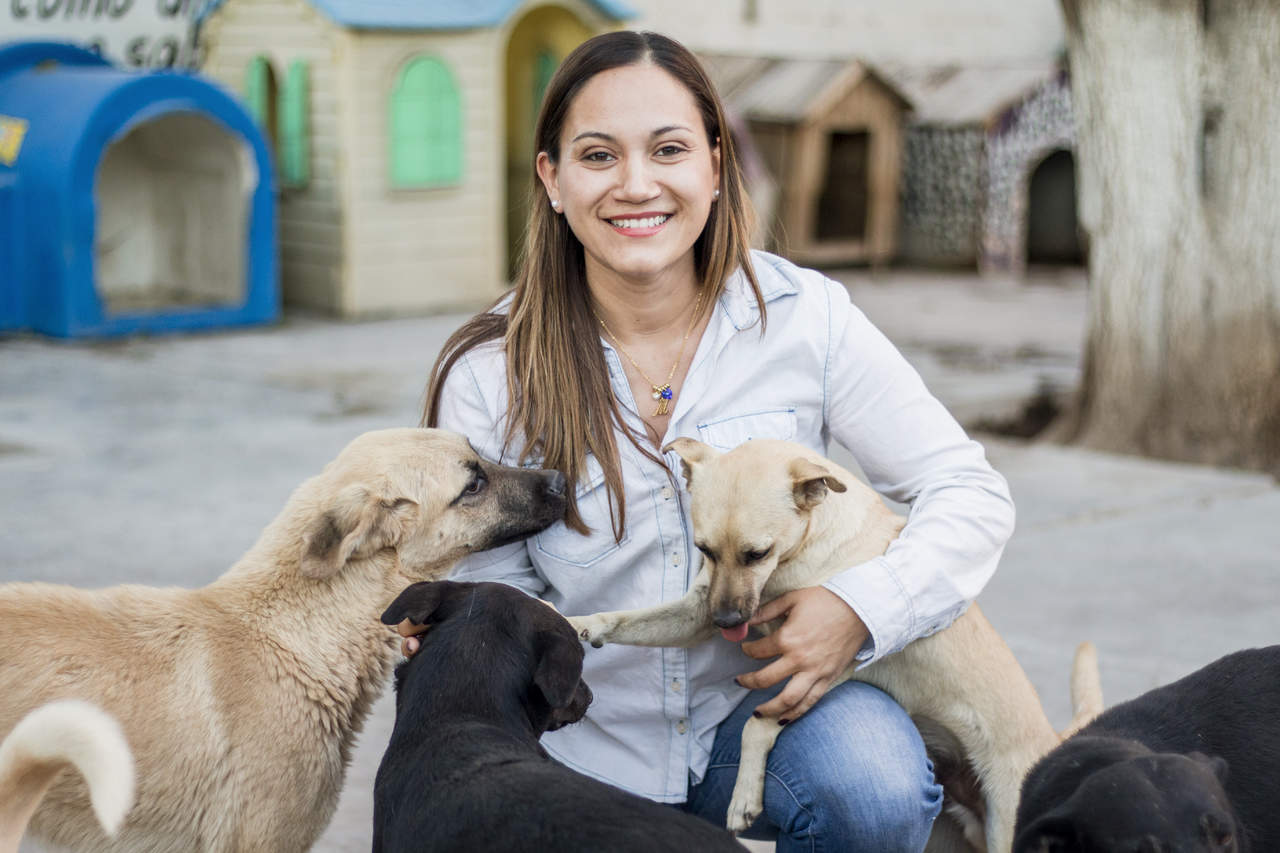 Marta Téllez es la presidenta del albergue Corazón Canino. (FOTOGRAFÍAS: MICHEL MORÁN)