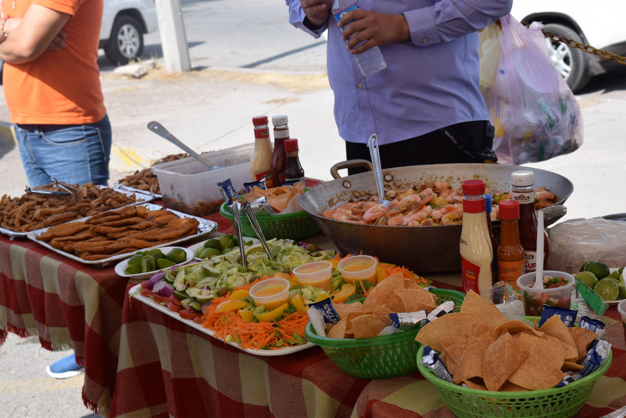 Muestra. Fue de platillos elaborados con pescados y mariscos. 