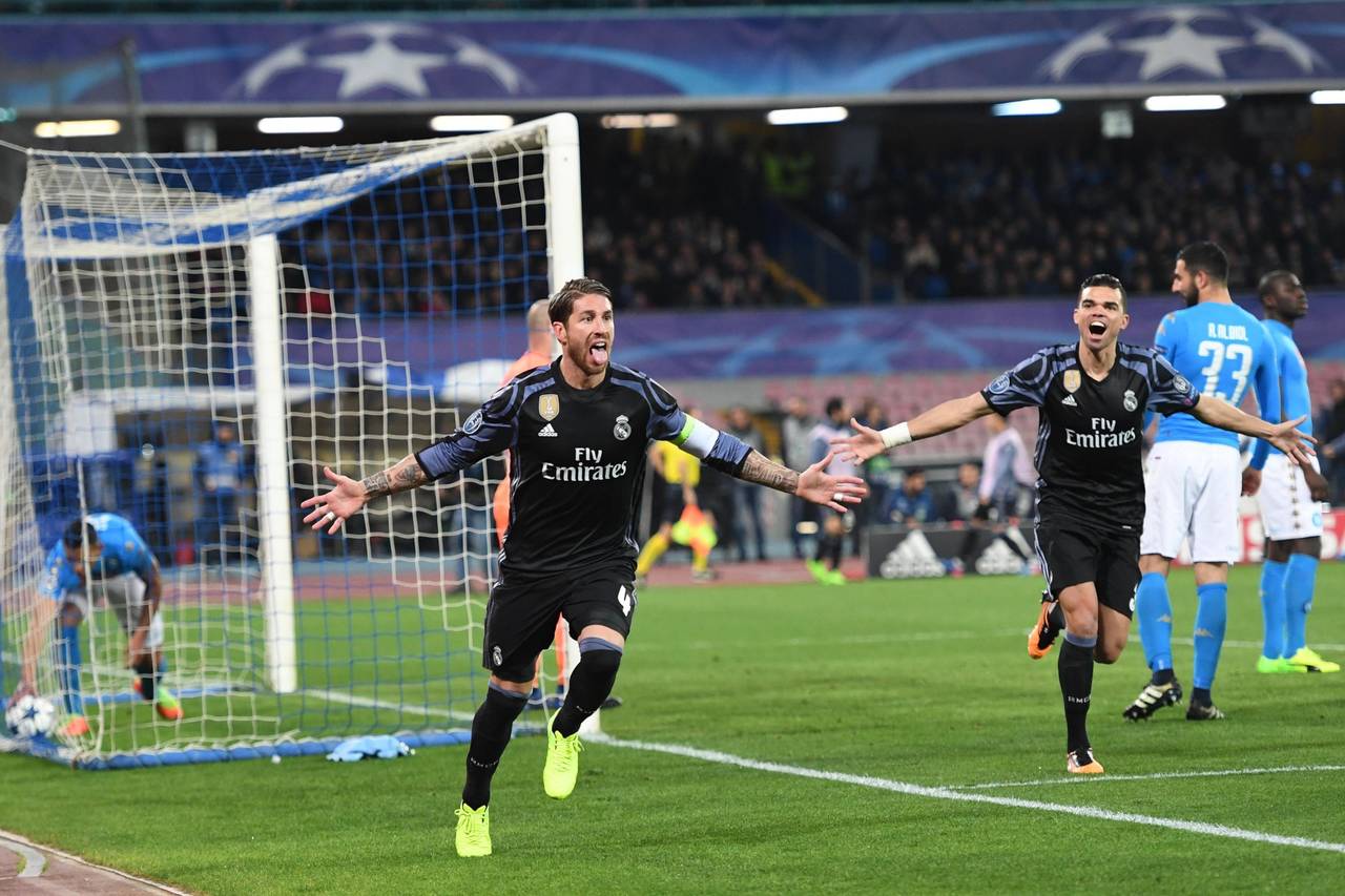 Sergio Ramos apareció en par de ocasiones para meter al Real Madrid a los cuartos de final. (AP)
