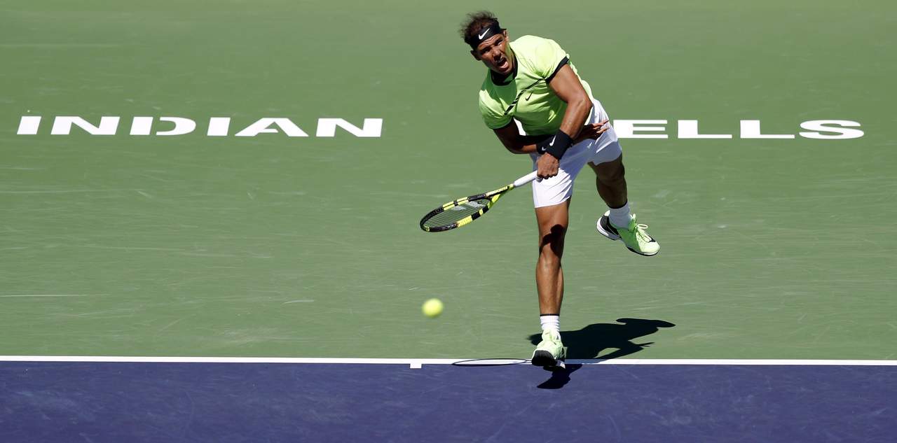 Rafael Nadal se impuso 6-3, 6-2 al argentino Guido Pella en la segunda ronda del BNP Paribas Open. (EFE)