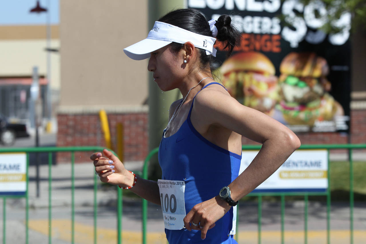 Guadalupe González finalizó la competencia con un tiempo de una hora, 28 minutos y 59 segundos. (EFE)