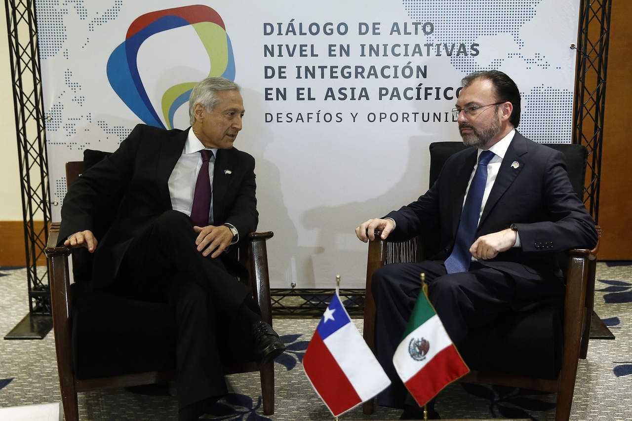 La SRE señaló que Videgaray también participará en una reunión ministerial extraordinaria de la Alianza del Pacífico, integrada por México, Chile, Perú y Colombia. (ARCHIVO)