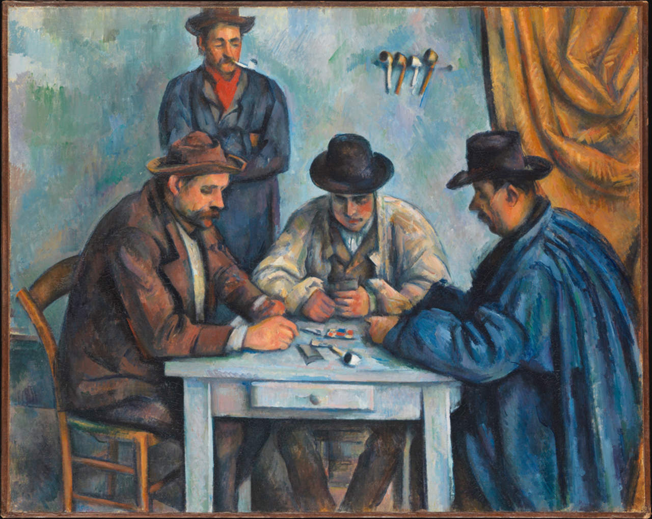 Campesinos jugando cartas de Paul Cézanne (1890-92). Foto: Legado de Stephen C. Clark.