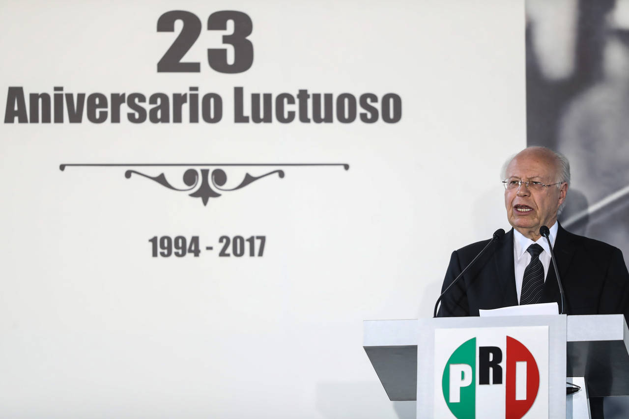 Ceremonia. El secretario de Salud, José Narro, fue el orador de la ceremonia por el 23 aniversario luctuoso de Colosio.
