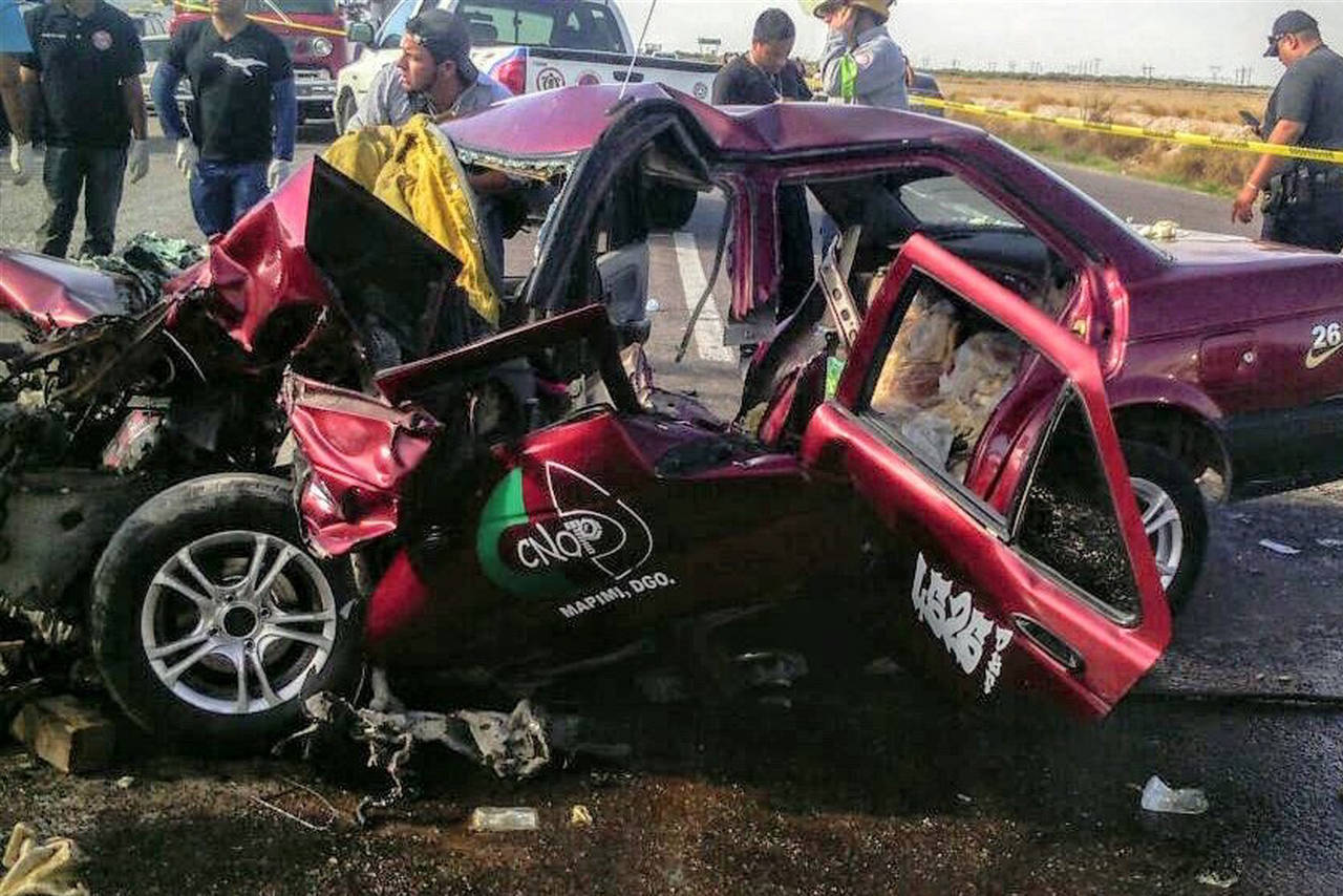 Tragedia. El fatal percance se registró el pasado viernes 17 en la carretera Gómez-Bermejillo. (ARCHIVO)