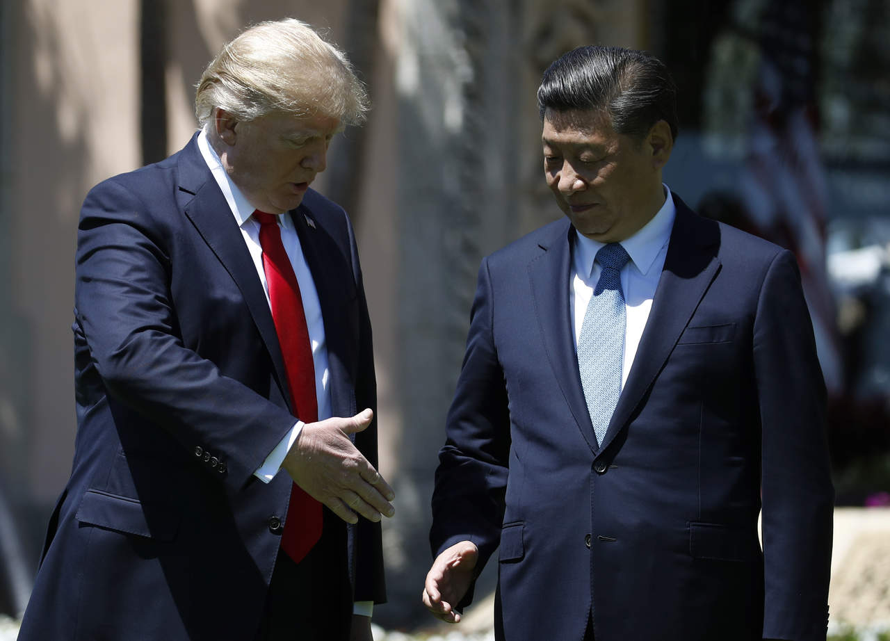 Trump utilizó calificativos de “tremendo” progreso en las conversaciones y declaró la relación con Xi como “excepcional”. (AP)