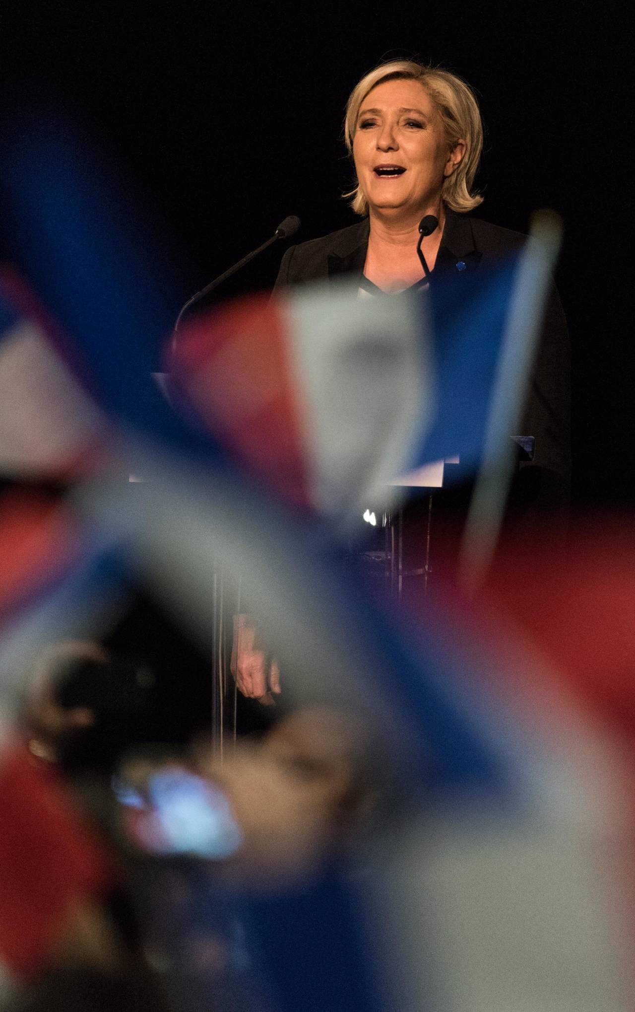 Polémica. Marine Le Pen, es la  líder y candidata del partido político Frente Nacional.