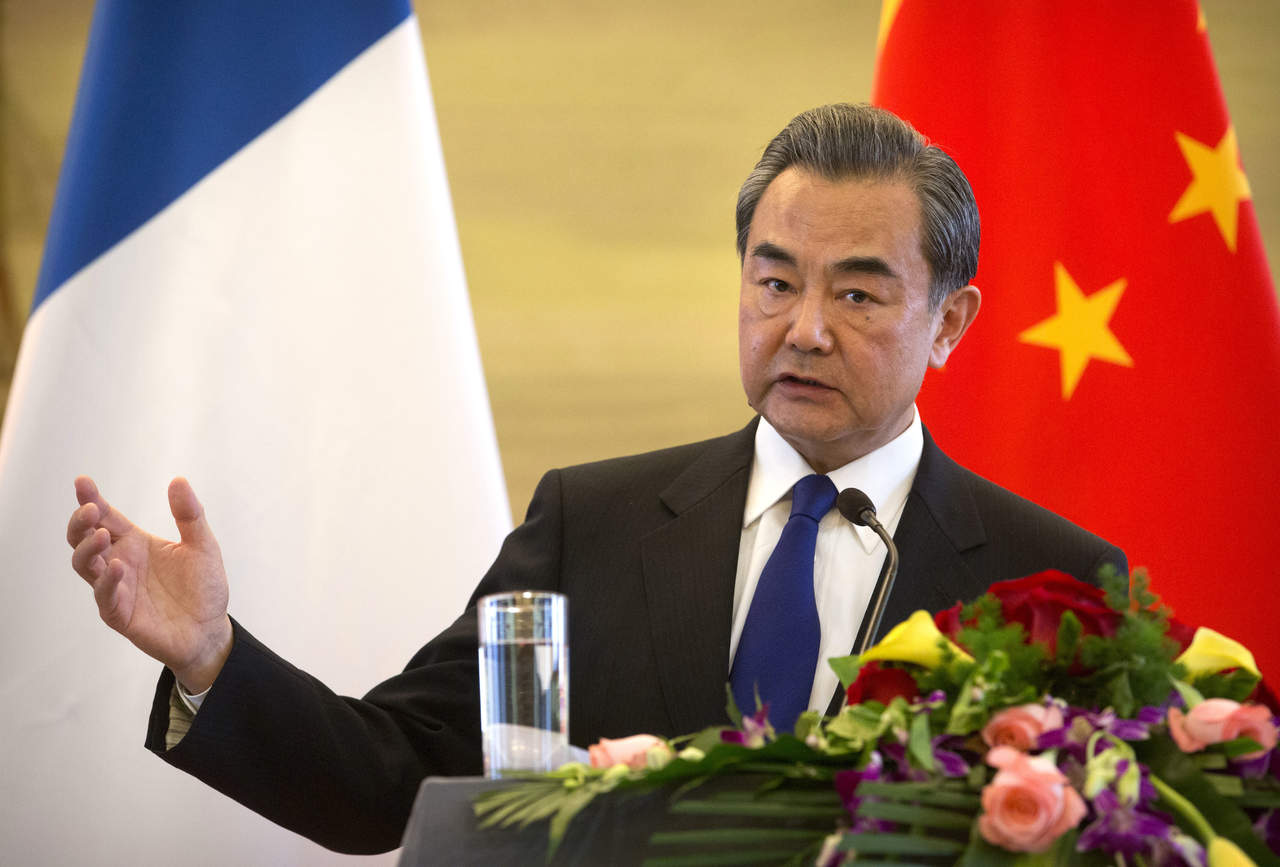 'Si hay una guerra, el resultado será una situación en la que todos perderán y nadie resultará ganador', aseguró hoy el jefe de la diplomacia china, Wang Yi. (AP)