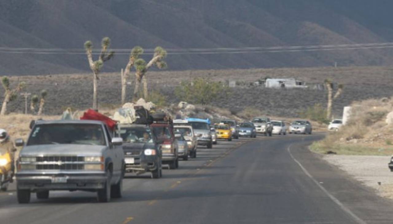 Tardan. Los automovilistas recorrieron 40 kilómetros en dos horas.