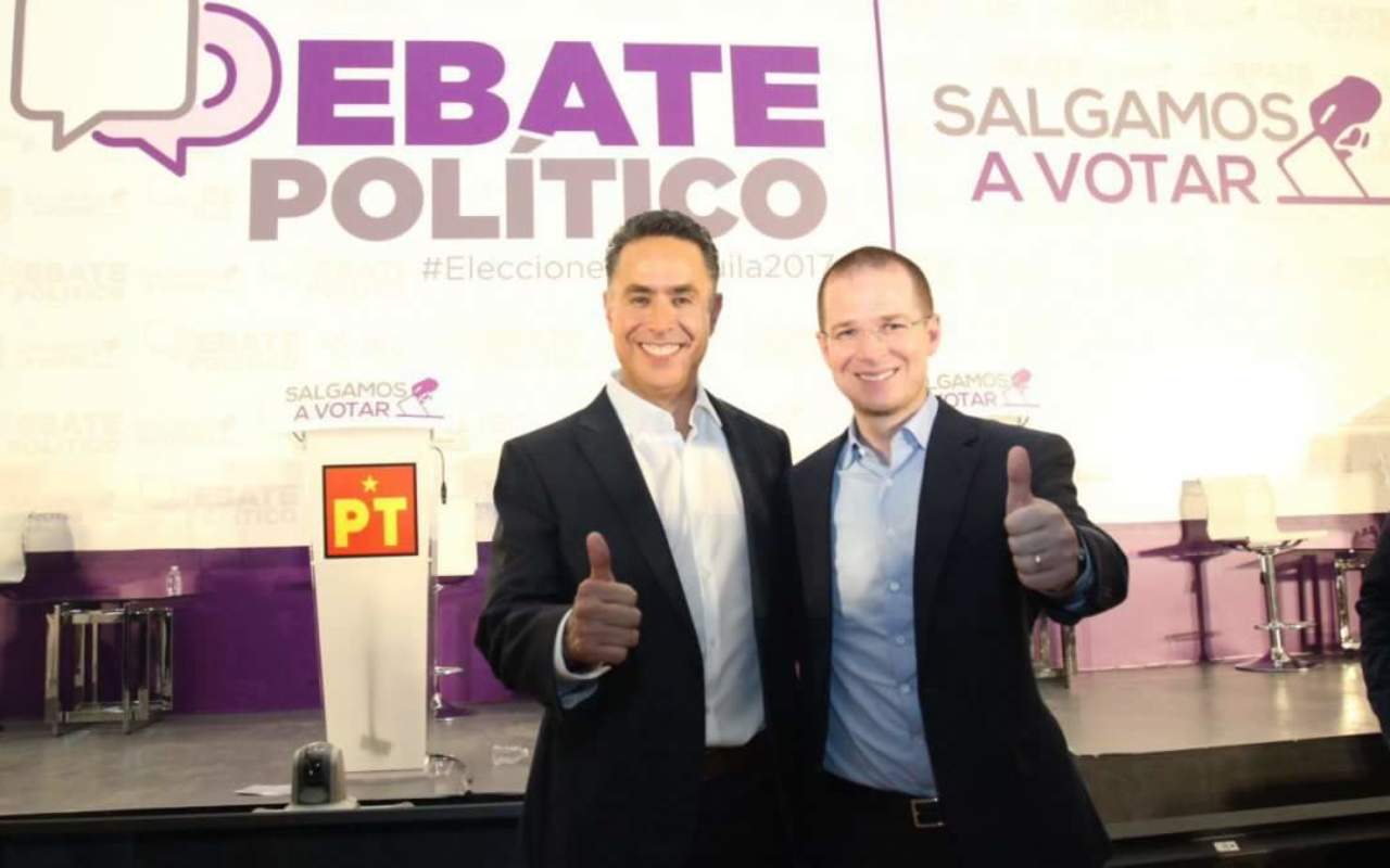 Ricardo Anaya asistió ayer al debate entre candidatos por la gubernatura de Coahuila. (TWITTER) 